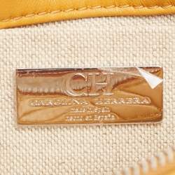 مملوكة مسبقًا CH Carolina Herrera Yellow Leather Bimba Shoulder Bag