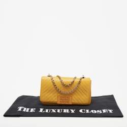 مملوكة مسبقًا CH Carolina Herrera Yellow Leather Bimba Shoulder Bag