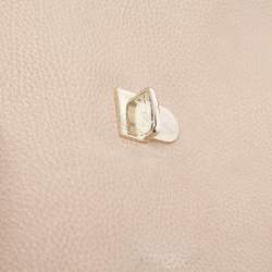 Pre Owned CH Carolina Herrera Beige Leather Minuetto Top Handle Bag
