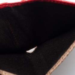 Pre Owned CH Carolina Herrera Beige Leather Flap Card Case