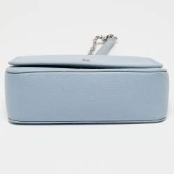 مملوكة مسبقًا CH Carolina Herrera Blue Leather Flap Shoulder Bag