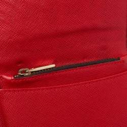 مملوكة مسبقًا CH Carolina Herrera Black Leather Logo Embossed Trifold Wallet