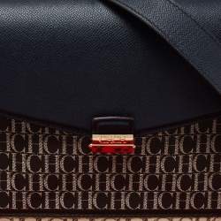 مملوكة مسبقًا CH Carolina Herrera Multicolor Monogram Coated Canvas Top Handle Bag
