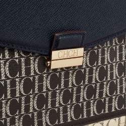 مملوكة مسبقًا CH Carolina Herrera Multicolor Monogram Coated Canvas Top Handle Bag