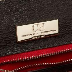 مملوكة مسبقًا CH Carolina Herrera Multicolor Monogram Coated Canvas Top Handle Bag