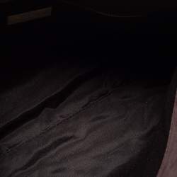 Pre Owned CH Carolina Herrera Purple Logo Embossed Leather Shoulder Bag