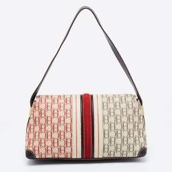 Pre Owned CH Carolina Herrera Multicolor Monogram Canvas and Leather Shoulder Bag