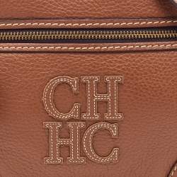 مملوكة مسبقًا CH Carolina Herrera Brown Leather CH Crossbody Bag
