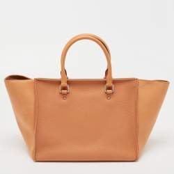 مملوكة مسبقًا CH Carolina Herrera Orange Leather Vendome Tote