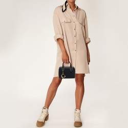 مملوكة مسبقًا CH Carolina Black Leather Baron Bag