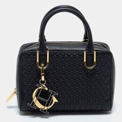 مملوكة مسبقًا CH Carolina Black Leather Baron Bag