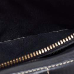 Pre Owned CH Carolina Herrera Black Leather Continental Wallet