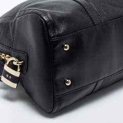 Pre Owned CH Carolina Herrera  Black Leather Boston Bag