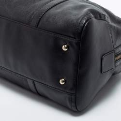 Pre Owned CH Carolina Herrera  Black Leather Boston Bag