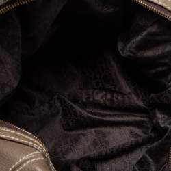 مملوكة مسبقًا CH Carolina Herrera Grey Leather Zip Satchel