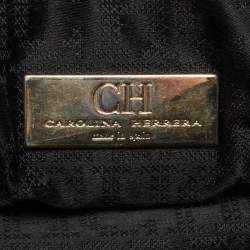 Pre Owned CH Carolina Herrera Black Quilted Leather Chain Crossbody Bag