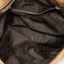 Pre Owned CH Carolina Herrera Metallic Gold Quilted Leather Chain Flap Shoulder Bag