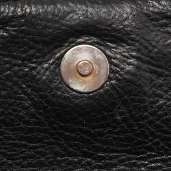 مملوكة مسبقًا CH Carolina Herrera Black Leather Bow Flap Shoulder Bag