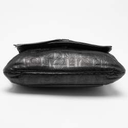 مملوكة مسبقًا CH Carolina Herrera Black Leather Bow Flap Shoulder Bag