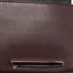 مملوكة مسبقًا CH Carolina Herrera Tri Color Leather Logo Metal Flap Shoulder Bag