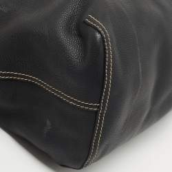 Pre Owned CH Carolina Herrera Black Leather Tote