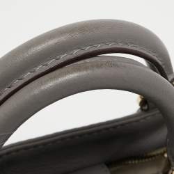 Pre Owned CH Carolina Herrera Grey Leather Tote