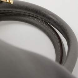 Pre Owned CH Carolina Herrera Grey Leather Tote