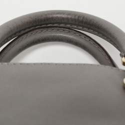 Pre Owned CH Carolina Herrera Grey Leather Tote