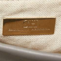 Pre Owned CH Carolina Herrera Grey Leather Tote