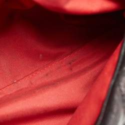 Pre Owned CH Carolina Herrera Black Quilted Leather Flap Chain Shoulder Bag