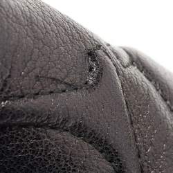 Pre Owned CH Carolina Herrera Black Quilted Leather Flap Chain Shoulder Bag