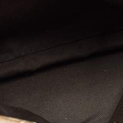 Pre Owned CH Carolina Herrera Beige Embossed Nubuck Leather Chain Tote