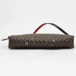 Pre Owned CH Carolina Herrera Brown/Gold Signature Coated Canvas Inro Clutch Bag