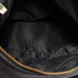 Pre Owned CH Carolina Herrera Black Leather Tassel Hobo