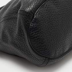Pre Owned CH Carolina Herrera Black Leather Tassel Hobo