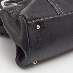 Pre Owned حقيبة يد كارولينا هيريرا ماتيو متوسطة جلد محبب بيج