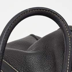 Pre Owned حقيبة يد كارولينا هيريرا ماتيو متوسطة جلد محبب بيج