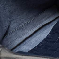 Pre Owned CH Carolina Herrera Blue Leather Flap Shoulder Bag