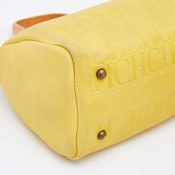 مملوكة مسبقًا CH Carolina Herrera Yellow Leather Andy Boston Bag