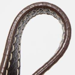 Pre Owned حقيبة يد كارولينا هيريرا بسلسلة كانفاس مقوى مونوغرام كريمي