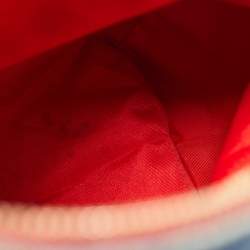 Pre Owned CH Carolina Herrera Blue Monogram Denim Andy Boston Bag