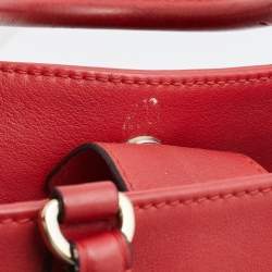 Pre Owned CH Carolina Herrera Red Leather Tote