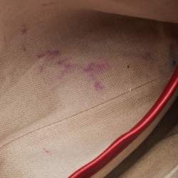 Pre Owned CH Carolina Herrera Red Leather Tote