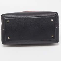 Pre Owned حقيبة كارولينا هيريرا جلد بني مونوغرامي بيد علوية