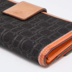 Pre Owned CH Carolina Herrera Multicolor Monogram Canvas and Leather Continental Wallet