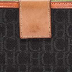 Pre Owned CH Carolina Herrera Multicolor Monogram Canvas and Leather Continental Wallet