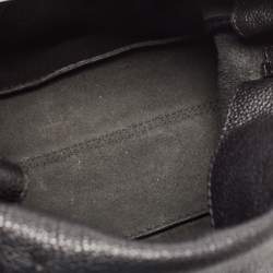 Pre Owned CH Carolina Herrera Black Leather Minuetto Flap Top Handle Bag