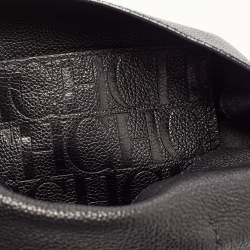 Pre Owned CH Carolina Herrera Black Leather Minuetto Flap Top Handle Bag