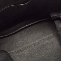 Pre Owned CH Carolina Herrera Black Leather Minuetto Flap Top Handle Bag