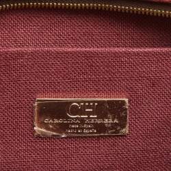 CH Carolina Herrera Tricolor Monogram Coated Canvas and Leather Inro Crossbody Bag